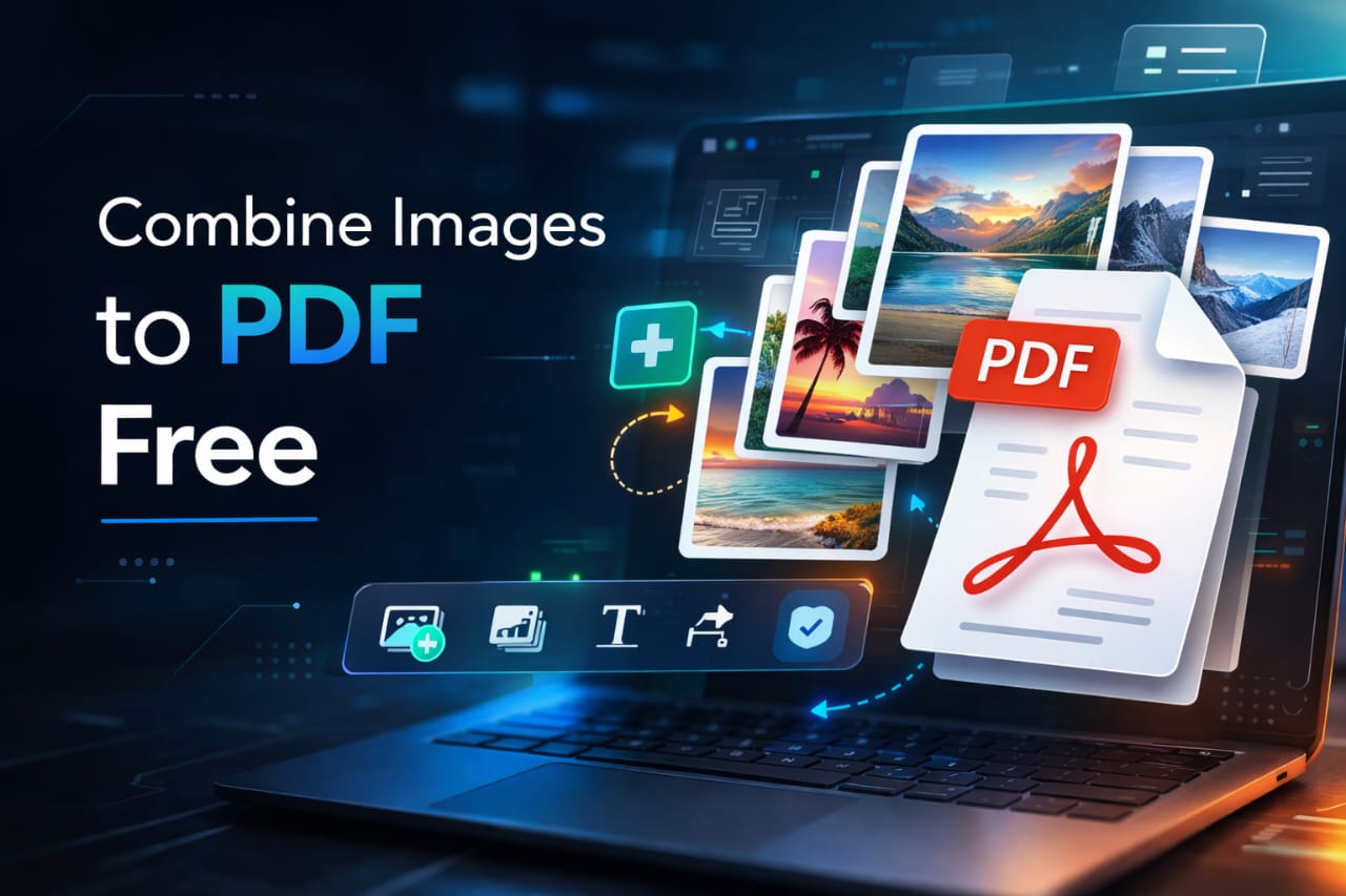 Free tool to combine JPG images into a single PDF document